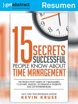 cover image of 15 secretos de la gente exitosa sobre la gestión del tiempo (resumen)